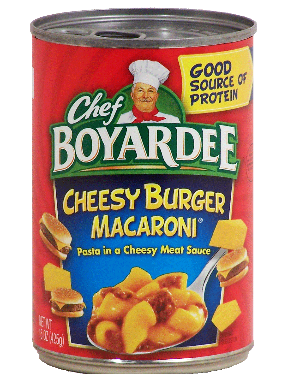 Chef Boyardee Cheesy Burger Macaroni in a cheesy meat sauce Full-Size Picture